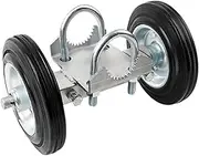 Gate Rollers, Heavy Duty Rolling Gate Rubber Wheel Carrier, High Load Capacity Heavy Duty Plate Caster Chain Link Hardware Accessories for Fence Doors Driveway
