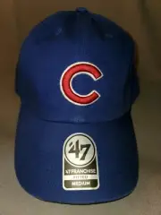 MLB CHICAGO CUBS '47 FRANCHISE ON FIELD REPLICA C MENS HAT BLUE FITTED MEDIUM