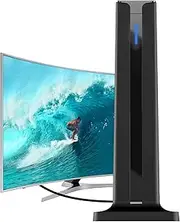 Indoor Freeview TV Aerial for UK – Kalak Digital TV Antenna with Signal Booster, Easy Install, Supports 4K/1080P Smart TVs, 16.4FT Coax Cable – Ideal for BBC, ITV, Channel 4