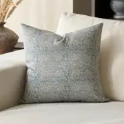 Floral Pillow Covers 18x18 Throw Pillow 18" x 18" (Pack of 1) Light Blue