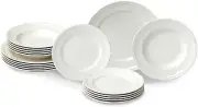 Villeroy & Boch Manoir 18-Piece Dinnerware Set Plates & Bowls Premium Porcela...