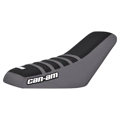 2003 -2007 Can Am Rally 175 200 ATV Seat Cover GREY/ BLACK/ GREY LOGO #369