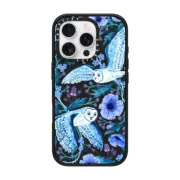iPhone 16 Pro Impact Case MagSafe Compatible Floral Owls by Papio Press