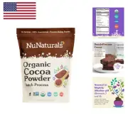 Unsweetened Organic Fair Trade Cocoa Powder, Premium Dutch-Process For Drinki...