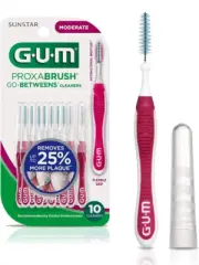 Proxabrush Go-Betweens Interdental Brushes, Moderate, Plaque Removal, 10 Count