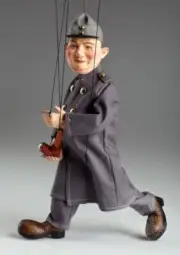 Soldier Švejk - easy-to-play puppet - handmade marionette