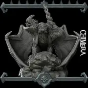 Chimera - Miniature - All Sizes | Dungeons and Dragons | Pathfinder | War Gamin