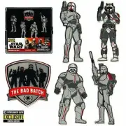 The Bad Batch Enamel 5 Pin Boxed Set - Star Wars - New In Stock Ready to Ship
