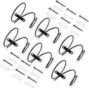 6pcs Wall Mounted Wine Hanging Support Wall- Mounted Wine Rack Hanging Wine Rack Wine Bottle Holder Wall Mounted Creative Wine Rack Iron Single Wine Bottle Rack