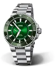 Oris Aquis Hangang 43.5mm Green Dial Stainless Steel Watch 0174377344187