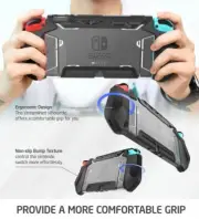 US Genuine For Nintendo Switch , 360° Ergonomic Grip Protective Case Cover BLACK