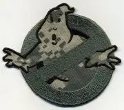 Camouflage Ghostbusters No Ghost Embroidered Iron on Patch