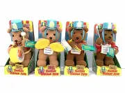 Kuddlee Parade Pets Set of 4 Collectible Plush Teddy Bears 1987 NIB VTG
