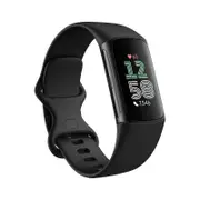 Sports Watch Men Women Blood Oxygen Pressure Sleep Monitor Fitness Tracker Pedometer Fit for Charge 6 Activity Bracelet Black