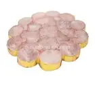 Rose Quartz Stone Top, Random Coffee Table Gemstone Precious Stone Art Furniture