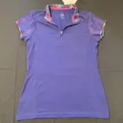 EP Sport Short Sleeve Quarter Zip Women’s Size Small New With Tags