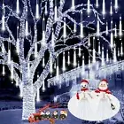 Christmas Outdoor Lights Waterproof 2-pack Meteor Shower Decorations Extendable