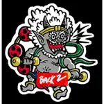 北塗BACK2 ●雷神 風神 金太郎 防水貼紙 防水車貼 STICKER