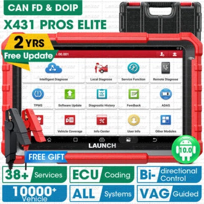 2025 LAUNCH X431 PRO Elite V + PRO5 OBD2 Scanner Car Diagnostic Tool Key Coding