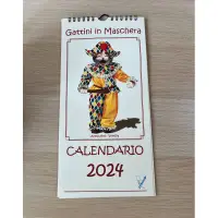 在飛比找蝦皮購物優惠-威尼斯 貓咪 年曆 月曆 2024 嘉年華 面具嘉年華 Ve