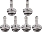 6 PCS Two Touch Thread Barb Connector, Thread PC Water Cooling Barb Fitting Connector, Fitting Tube for Computer (6mm)
