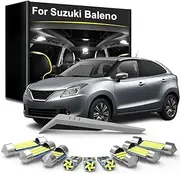 10Pcs Interio Lights Kit LED Bulb Accessories, For Suzuki Baleno 2015 2016 2017 2018 2019 2020 2021 2022 2023 2024