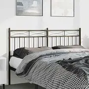 Metal Headboard Black Frame, Full Size Headboards Steel Bed - Sturdy, Twin Bed Frame for College, Wall Mounted
