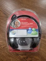 New Microsoft LifeChat LX-3000 Black USB Headset Headphones Sealed