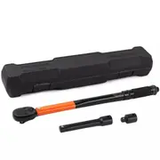 3-Piece 1/2" Drive Click Torque Wrench Ratchet Spanner Socket Adaptor 28-210NM