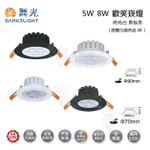 ☼金順心☼舞光 LED 5W 7公分 8W 9公分 歡笑崁燈 窄角投射型 櫥櫃燈 走廊燈 展示燈 可調角度 適用3米