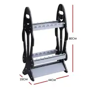 OZNALA 16 Fishing Rod Holder Storage Rack Fishing Pole Stand Garage Organizer Holds