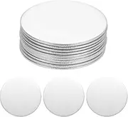 uxcell 10Pcs Stainless Steel Disc Blank Stamping Tag Engraved Stainless Steel Round Charm Pendant 1mm(T) 28mm/1.1" for Pendant Bracelet Necklace Jewelry Making Earring