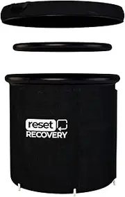 Reset Recovery Ice Bath - Portable Cold Water Immersion Tub with Cover, Cold Plunge Therapy for Fast Muscle Recovery, Wellness, and Relaxation, Quick and Easy Setup