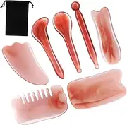 Set Gua Sha Tools Scalp Gua Sha Comb Facial Massager Massager Complete Massage Tool Set Storage Bag
