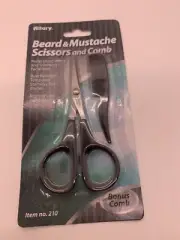 Allary Beard & Mustache Scissors And Comb