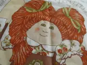 Vtg 80s Cabbage Patch Doll Gardener fabric panel pillow cuddler red head 17"