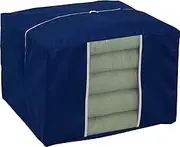 177-13 Cushion Storage Bag, Navy, Cushion, Storage Case, Non-woven Fabric, Clear Window, Bulk Storage