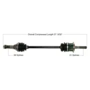 Tytaneum Standard Complete Axle #813-0029 Can-Am Commander 1000/Commander 800