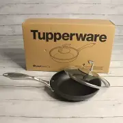 Tupperware Chef Series II Non Stick 8" Fry Pan with Stainless Steel Glass Cover