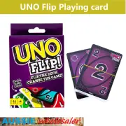 AU UNO FLIP PLAYING CARDS Double Sided Cards - Flip The Deck Change The Game