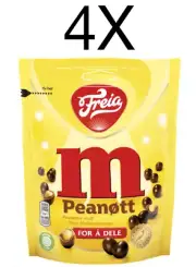 Freia M Peanøtt Norwegian Peanuts Chocolate 4X150g