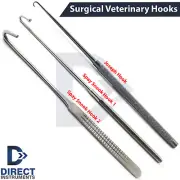 MEDENTRA Veterinary Surgical Instruments Spay Snook Hook Joseph Skin Retractors
