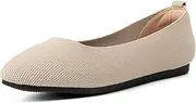 [qibusleen] Closed Round Toe Knit Flat Shoes for Women Soft Slip On Women's Walking Ballet Flats Comfort Work Dress Knitted Flats Shoes Casual Lightweight