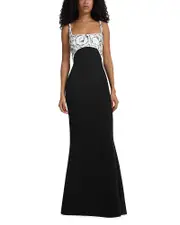 Safiyaa Ezda Sleeveless Sequin Gown