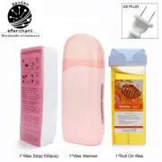 Roll-On Waxing Kit for Hair Removal – Electric Wax Heater with Honey Flavor