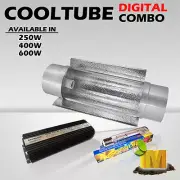 Hydroponics 5"=125mm cool tube Digital Ballast Grow Light HPS lamp (400w,600w)