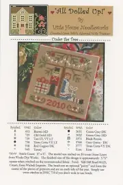 Little House Needleworks All Dolled Up Under the Tree 2010 Cross Stitch Pattern