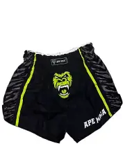 Mens MMA Fight Kick Boxing Shorts UFC Cage Fight Retro Muay Thai Boxing Ape