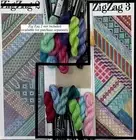 Needle Delights Debbie Rees Zig Zag 3 KIT counted Needlepoint 4 x 12 vinyrd silk