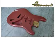 STRAT 3 PC Roasted Swamp Ash Body, Metallic Pink, Only 2,04 Lbs